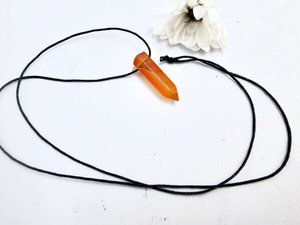 Carnelian Crystal Necklace Point (Creativity) - Image 2