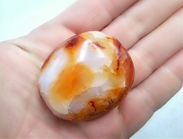 Carnelian Palm Stone