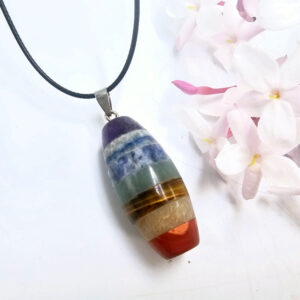 Chakra Barrel Necklace