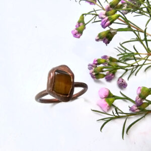 Copper Ring Tigers Eye