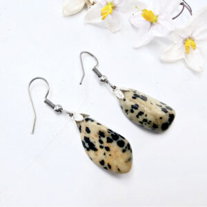 Dalmatian Jasper Drop Earrings