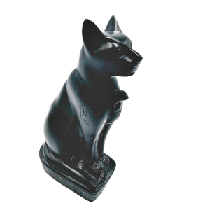 Egyptian Bastet Black Cat Statue (15cm)