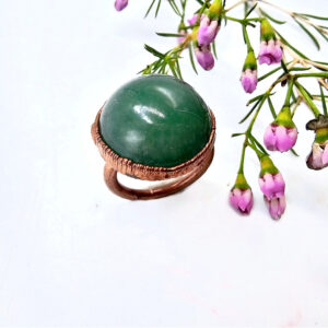 Green Aventurine Sphere Copper