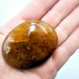 Hematoid Quartz Palm Stone (Golden Healer)