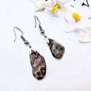 Leopard Skin Jasper Drop Earrings