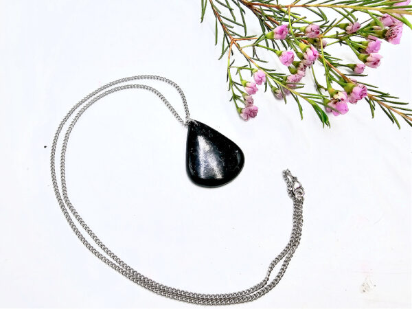 Nuummite Drop Necklace - Image 2