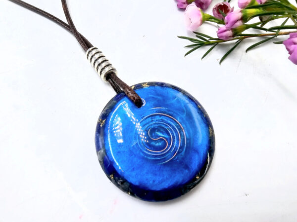 Orgonite Dragon Lapis Lazuli Necklace - Image 4