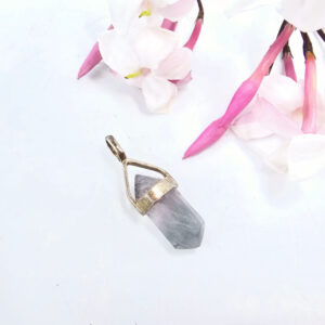 Rainbow Fluorite Crystal Necklace