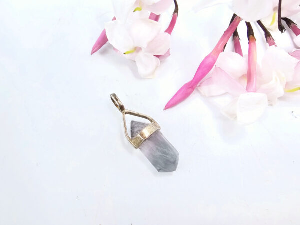 Rainbow Fluorite Crystal Necklace