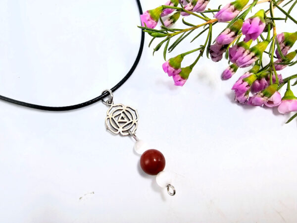 Root Chakra Necklace - Red Jasper - Image 2