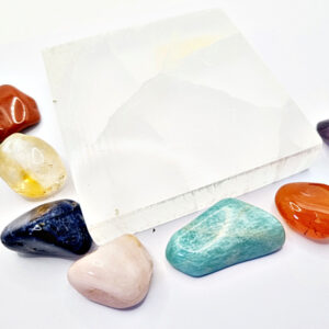 Chakra Tumble Stones & Selenite Combo