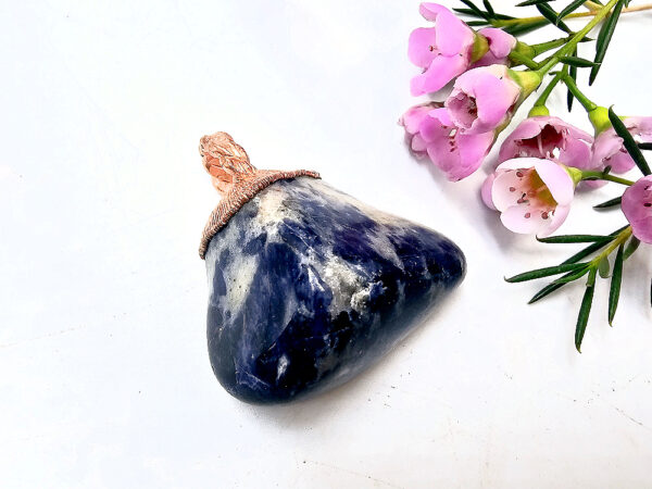 Sodalite Copper Pendant