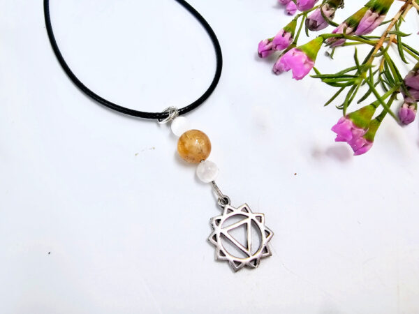 Solar Plexus Chakra Necklace - Citrine - Image 2