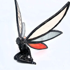Stained Glass Autumn Fairy - Amber