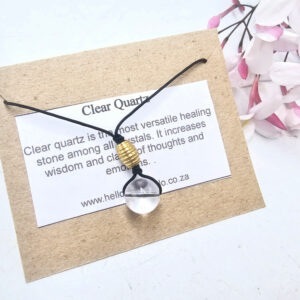 Clear Quartz Sphere Necklace (10mm)