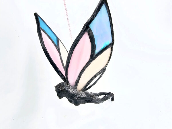 Flying Stained Glass Fairy