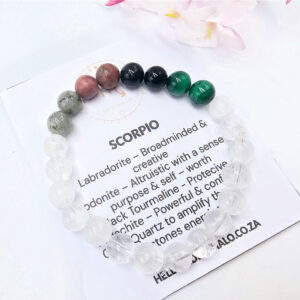 Scorpio Zodiac Gemstone Bangle (24 Oct - 21 Nov)