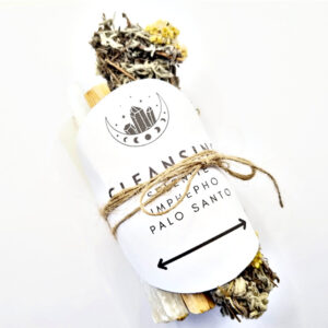 Smudge Kit Cleansing  Combo (Selenite)