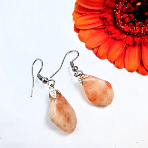 Sunstone Drop Earrings