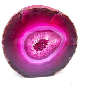 Agate Geode Freeform Standing (Pink) (456g)