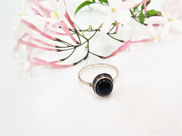 Black Onyx Oval Ring