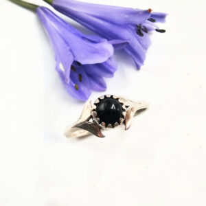 Black Onyx Ring Centre Focus