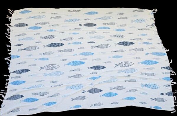 Blue Fish Sarong