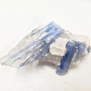 Blue Kyanite Cluster with Quartz C (27.3g)