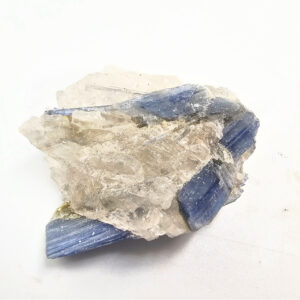 Blue Kyanite Cluster with Quartz D (32.9g)