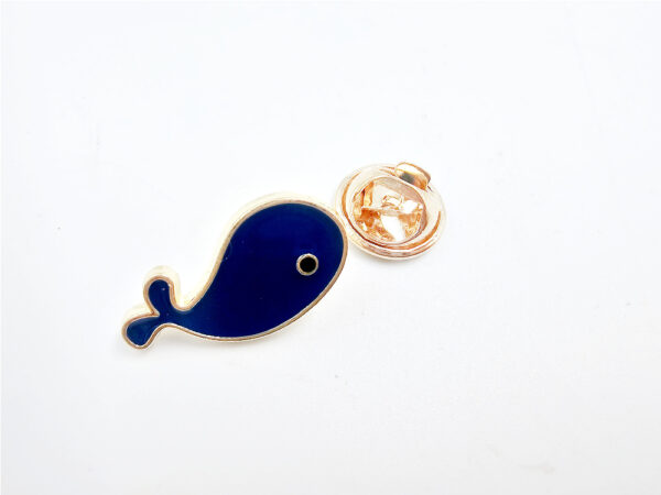 Blue Whale Pin Badge