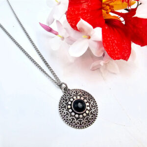 *Bohemian Gem Necklace Black Onyx
