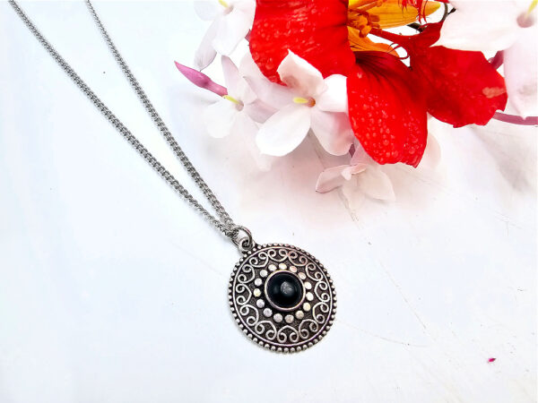 *Bohemian Gem Necklace Black Onyx