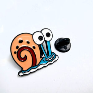 Cartoon Snail Pin Badge