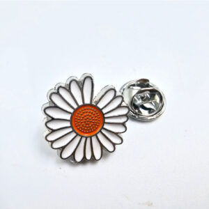 Daisy Flower Pin Badge