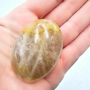 Hematoid Quartz Palm Stone