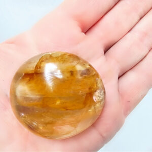 Hematoid Quartz Palm Stone