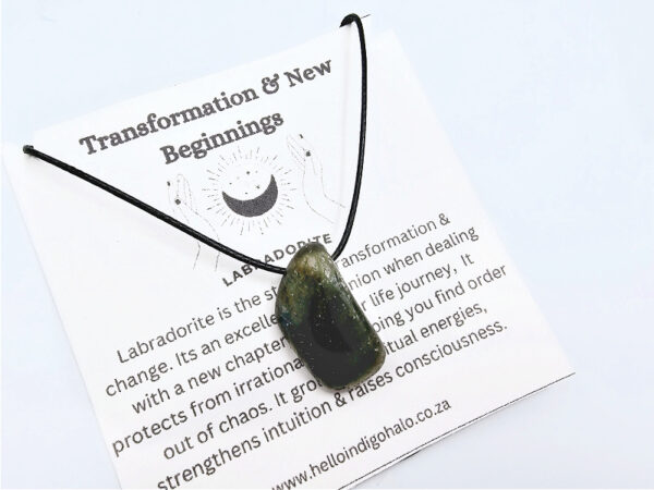 Labradorite Tumbled Necklace (Transformation)