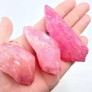 Pink Aura Quartz Stone