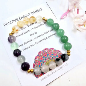 Positive Energy Gemstone Bangle (8mm)
