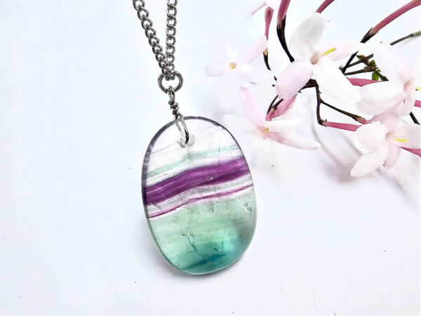 Rainbow Fluorite Necklace