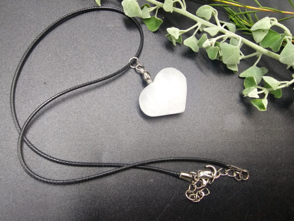 Selenite Heart Necklace - Image 2