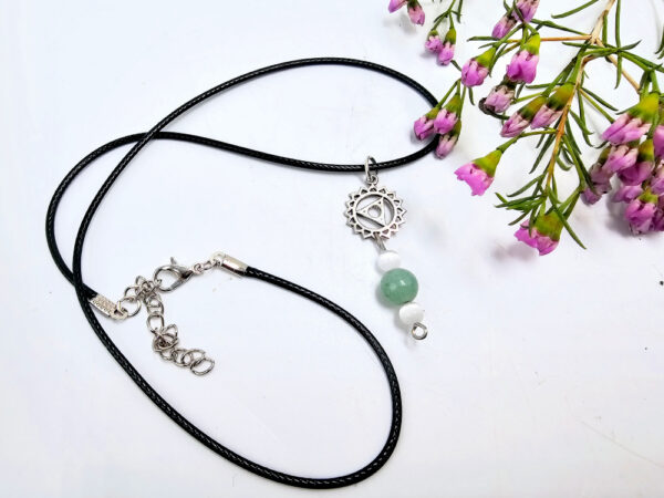 Throat Chakra Necklace - Amazonite - Image 3