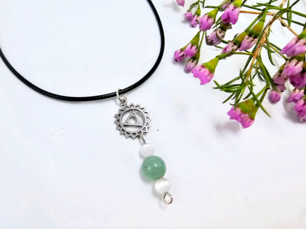 Throat Chakra Necklace - Amazonite - Image 2