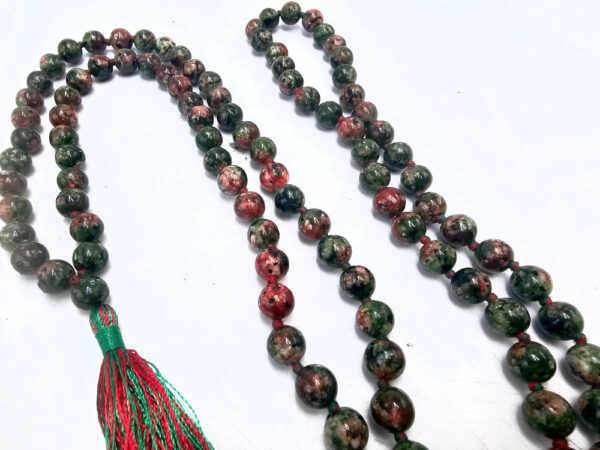 Unakite Mala Necklace - Image 2