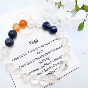 Virgo Zodiac Gemstone Bangle (23 Aug - 22 Sep)
