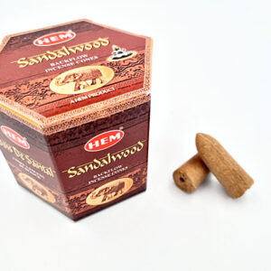 HEM Backflow Incense Cones Sandalwood (Pack Of 40)
