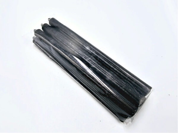 Black Candles Solid 25cm - Pack of 6 (Protection)