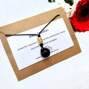 Black Obsidian Choker Sphere Necklace (10mm)