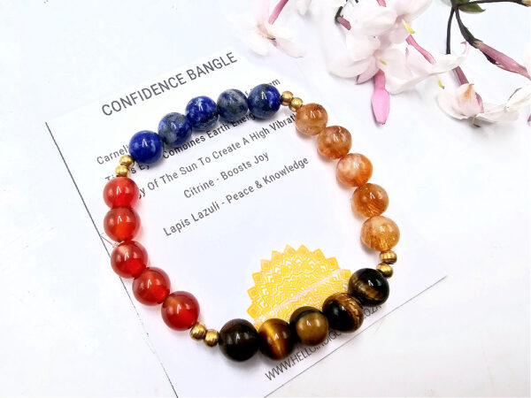 Confidence Gemstone Bangle (8mm)