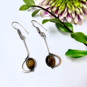 Tigers Eye Earrings Free Spirit